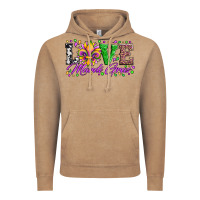 Vintage Coffee love mardi gras fleur de lis sunflower leopard and beads Vintage Hoodie - Artiststas