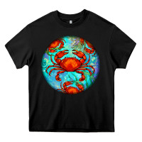 Black crab Heavy Core Tee - BarkalooDesign
