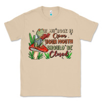 Mushroom if my book is open your mouth should be closed malia Classic Tee - MaliasSmallBusiness