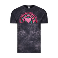 Cloud Black valentines day pink gemstones rainbow Vintage Tee - Jasminsmagicworld
