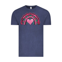 Vintage Denim valentines day pink gemstones rainbow Vintage Tee - Jasminsmagicworld