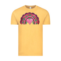 Vintage Mustard valentines day pink gemstones rainbow Vintage Tee - Jasminsmagicworld