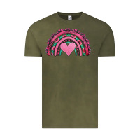 Vintage Olive valentines day pink gemstones rainbow Vintage Tee - Jasminsmagicworld