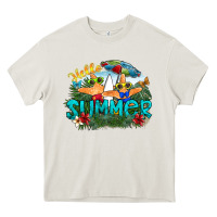 Cream hello summer Heavy Core Tee - SublimationCraftShop