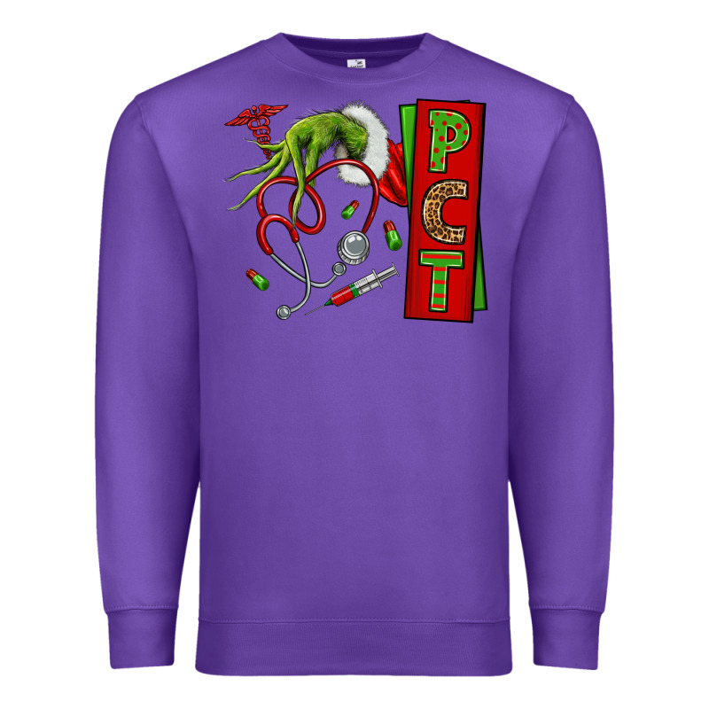 Christmas Character Nurse Premium Sweatshirt by NancyCooperArtShop | Teevron