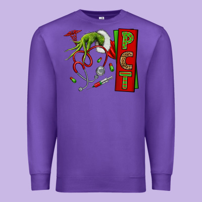 Christmas Character Nurse Premium Sweatshirt Designed By Nancycooperartshop