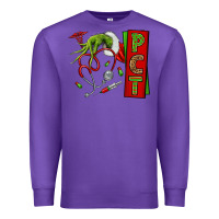 Purple Christmas Character Nurse Premium Sweatshirt - NancyCooperArtShop