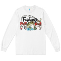 White fishing mom Long Sleeve Tee - MaliasSmallBusiness