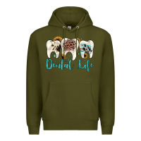 Army Green dental life Premium Hoodie - JahusDesignShop