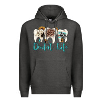 Charcoal Heather dental life Premium Hoodie - JahusDesignShop