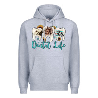 Heather Grey dental life Premium Hoodie - JahusDesignShop