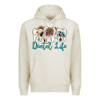 Oatmeal Heather dental life Premium Hoodie - JahusDesignShop
