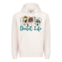 Pale Pink dental life Premium Hoodie - JahusDesignShop