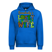Cobalt St. Patrick's Somebody’s lucky ass wife Urban Hoodie - OliviaCreatesArt