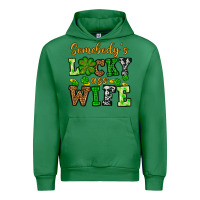 Emerald St. Patrick's Somebody’s lucky ass wife Urban Hoodie - OliviaCreatesArt
