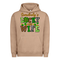 Pigment Burro St. Patrick's Somebody’s lucky ass wife Urban Hoodie - OliviaCreatesArt