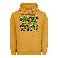 Pigment Peanut Butter St. Patrick's Somebody’s lucky ass wife Urban Hoodie - OliviaCreatesArt