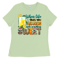 Matcha when life gives you lemons make someting sweet Ladies Tee - Zillion Design Studio
