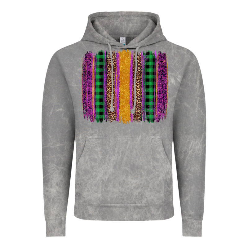 Mardi Gras Western Brush Stroke Vintage Hoodie by Artiststas | Teevron