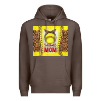 Coffee softball with leopard tumbler tbs Premium Hoodie - TumblerDesignByShophia