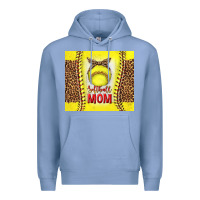 Colony Blue softball with leopard tumbler tbs Premium Hoodie - TumblerDesignByShophia