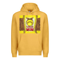 Mustard softball with leopard tumbler tbs Premium Hoodie - TumblerDesignByShophia