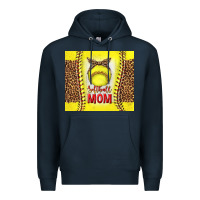 Navy softball with leopard tumbler tbs Premium Hoodie - TumblerDesignByShophia