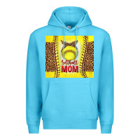 Ocean Blue softball with leopard tumbler tbs Premium Hoodie - TumblerDesignByShophia