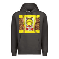 Smoke softball with leopard tumbler tbs Premium Hoodie - TumblerDesignByShophia