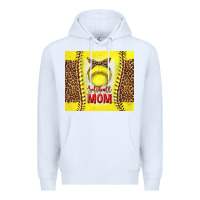White softball with leopard tumbler tbs Premium Hoodie - TumblerDesignByShophia