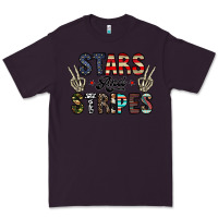 Plum stars and stripes Premium Tee - CowhideDigitalArt