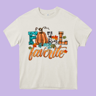 Fall Is My Favorite Heavy Core Tee Designed By Hra Design Shop