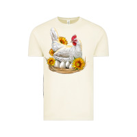 Vintage Arctic Perched Chicken With Sunflowers Vintage Tee - LillyAllenDesigns