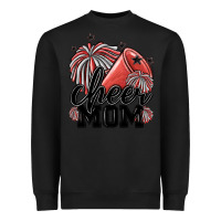 Black cheer mom Heavyweight Sweatshirt - MaliasSmallBusiness