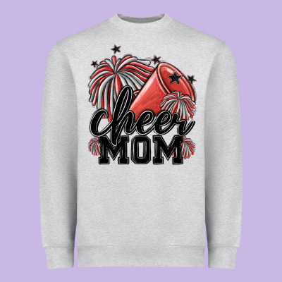 Cheer Mom Heavyweight Sweatshirt Designed By Maliassmallbusiness
