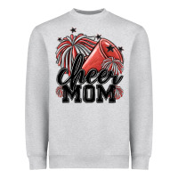 Heather Grey cheer mom Heavyweight Sweatshirt - MaliasSmallBusiness