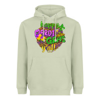 Matcha Happy Mardi Gras y'all Heavyweight Hoodie - NancyCooperArtShop