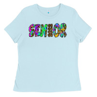 Senior 2022 Tie Die Leopard Ladies Tee | Teevron