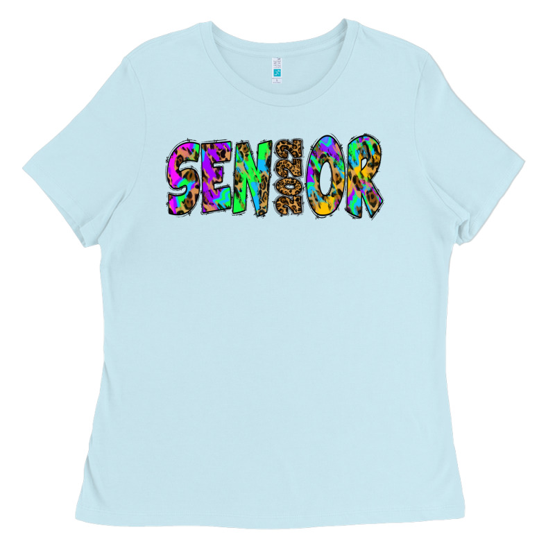 Senior 2022 Tie Die Leopard Ladies Tee by RanaPortraitStore | Teevron