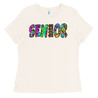Bone senior 2022 tie die leopard Ladies Tee - RanaPortraitStore