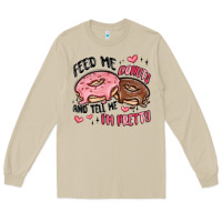 Mushroom feed me donuts and tell me i'm pretty Long Sleeve Tee - MaliasSmallBusiness