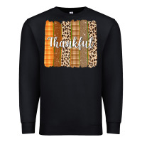 Black Thankful Brushstrokes Premium Sweatshirt - texasbilliewilder