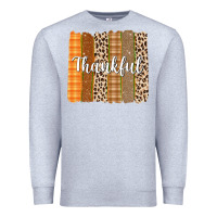 Heather Grey Thankful Brushstrokes Premium Sweatshirt - texasbilliewilder