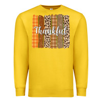 Lemon Thankful Brushstrokes Premium Sweatshirt - texasbilliewilder