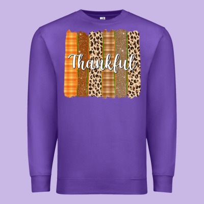 Thankful Brushstrokes Premium Sweatshirt Designed By Texasbilliewilder
