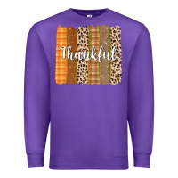 Purple Thankful Brushstrokes Premium Sweatshirt - texasbilliewilder