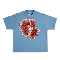 Pebble Blue Betta Fish Urban Heavy Tee - LillyAllenDesigns