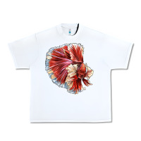 White Betta Fish Urban Heavy Tee - LillyAllenDesigns