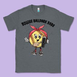 Boujee Ballpark Babe Classic Tee Designed By Maliassmallbusiness