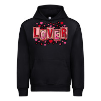 Black Valentine's Day lover Urban Hoodie - FaDigitalArtStudio